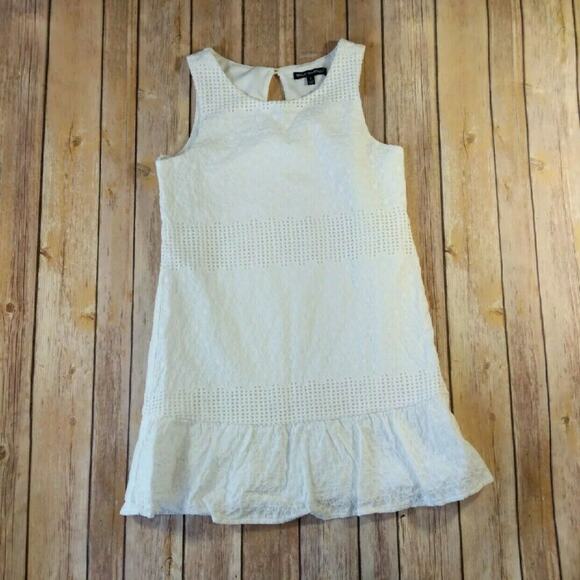 Sequin Hearts White Sleeveless Dress Size 8 - Picture 1 of 2